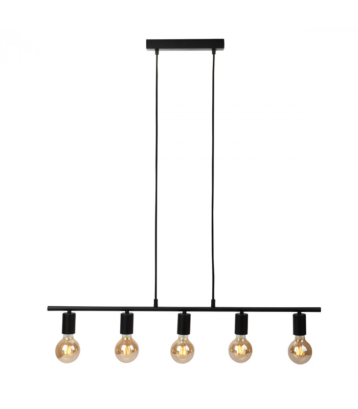 Odivela Industrial Retro 5 Light Bar Pendant Ceiling Light E27-1