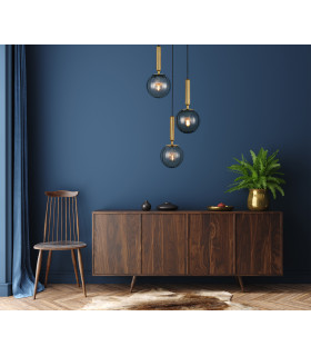 Ravena Modern 3 Light Cluster Pendant Ceiling Light E27 LED-3