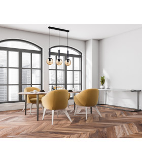 Ravena Modern 3 Light Bar Pendant Ceiling Light E27-3