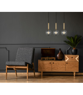 Ravena Modern 3 Light Bar Pendant Ceiling Light E27 LED-3