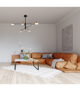 Remdal Modern Multi Arm Pendant Ceiling Light LED 3000K-3