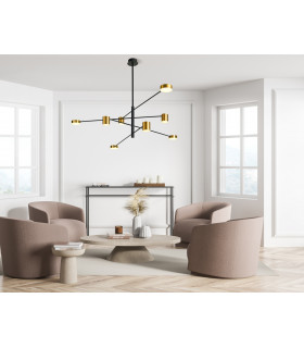 Remdal Modern Multi Arm Pendant Ceiling Light LED 3000K-3