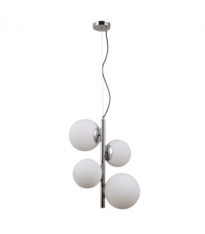 Riga Modern 2 Light Globe Pendant Ceiling Light E27+E14-1