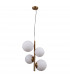 Riga Modern 2 Light Globe Pendant Ceiling Light E27+E14-1