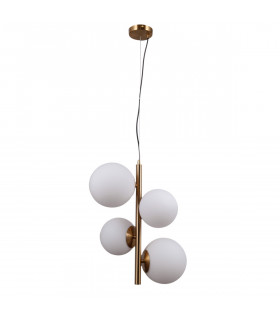 Riga Modern 2 Light Globe Pendant Ceiling Light E27+E14-1