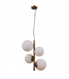Riga Modern 2 Light Globe Pendant Ceiling Light E27+E14-2