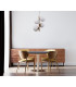 Riga Modern 2 Light Globe Pendant Ceiling Light E27+E14-3