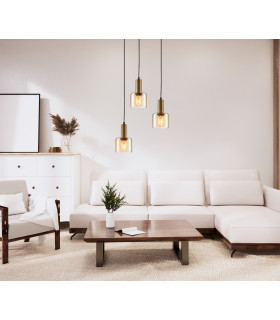 Santia Modern 1 Light Dome Pendant Ceiling Light E27-3