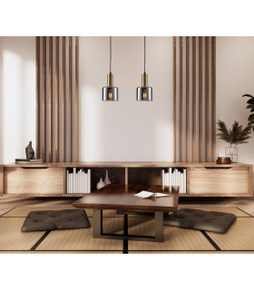 Santia Modern 1 Light Dome Pendant Ceiling Light E27-3