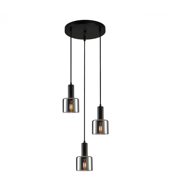 Santia Modern 3 Light Cluster Pendant Ceiling Light E27-1