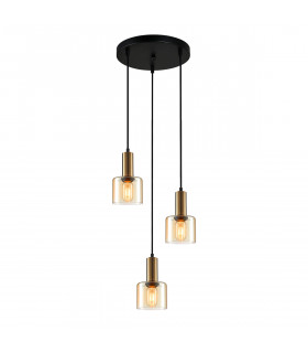 Santia Modern 3 Light Cluster Pendant Ceiling Light E27-1