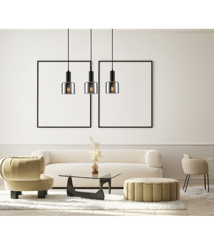 Santia Modern 3 Light Bar Pendant Ceiling Light E27-3
