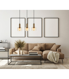 Santia Modern 3 Light Bar Pendant Ceiling Light E27-3