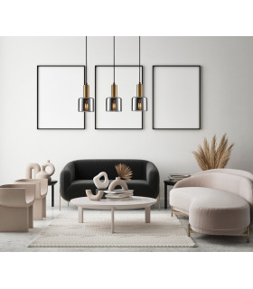 Santia Modern 3 Light Bar Pendant Ceiling Light E27-3