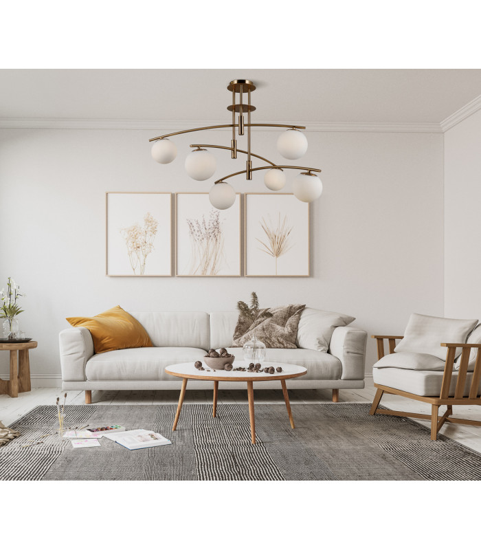 Senai Modern 6 Light Globe Ceiling Light G9-3