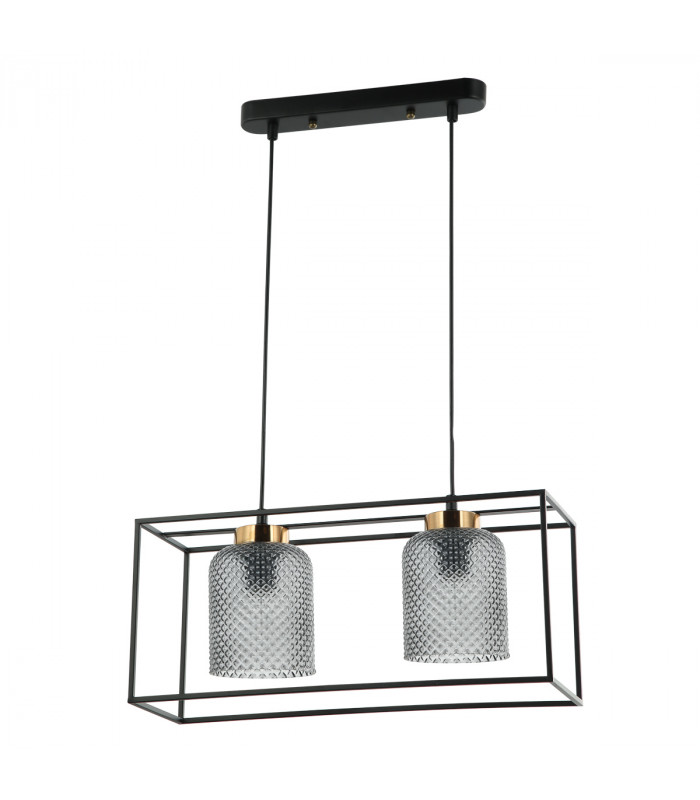Sinella Industrial Retro 2 Light Pendant Ceiling Light E27-1