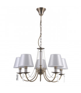 Solana Classic 5 Light Multi Arm Chandelier with Shades E14-1