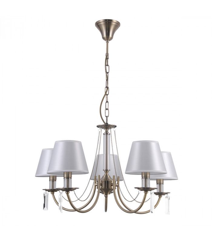 Solana Classic 5 Light Multi Arm Chandelier with Shades E14-1
