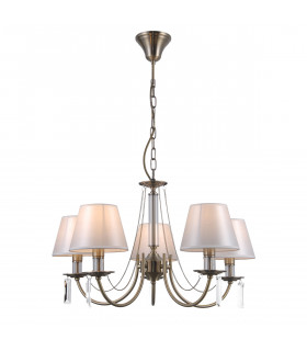 Solana Classic 5 Light Multi Arm Chandelier with Shades E14-2