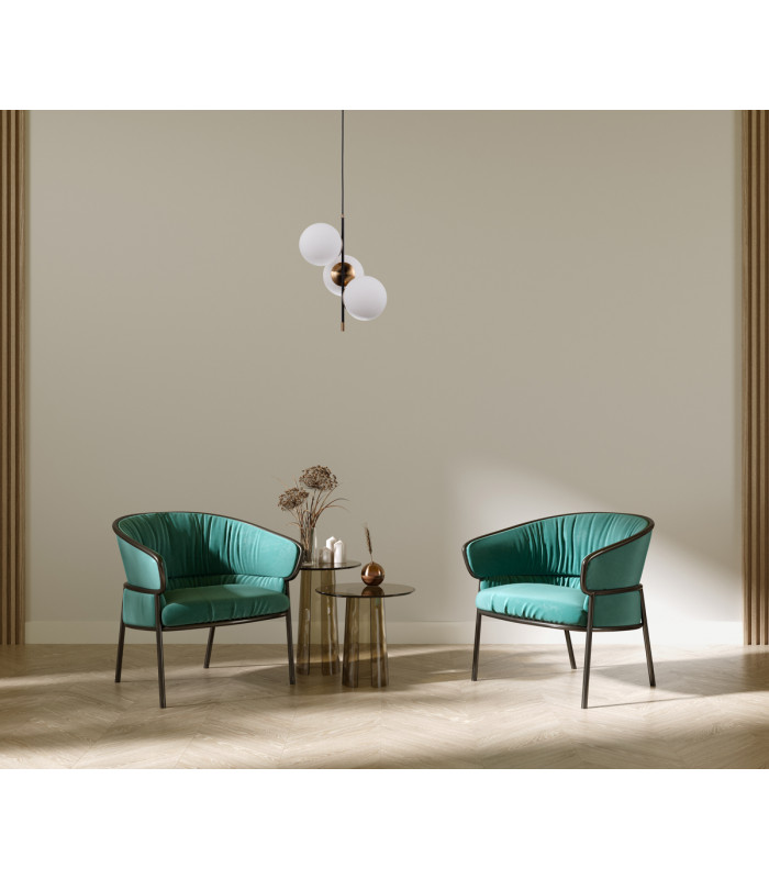 Stelia Modern 3 Light Globe Pendant Ceiling Light E14-3