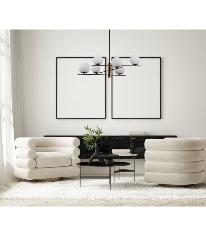 Stelia Modern 6 Light Globe Pendant Ceiling Light E14-3