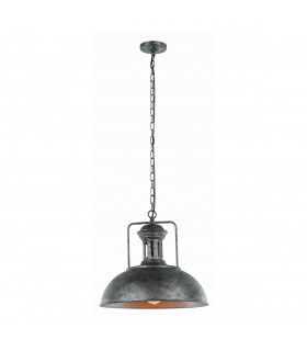 Nadia Industrial Retro 1 Light Dome Pendant Ceiling Light E27-1