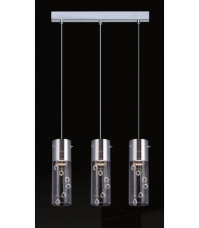 Cordell Crystals 3 Light Bar Pendant Ceiling Light GU10-1