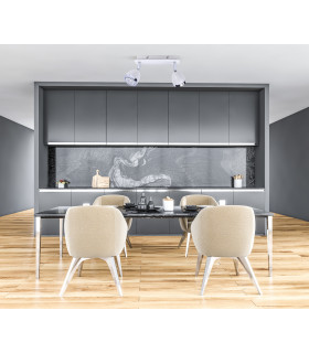 Calasa Modern 2 Light Twin Ceiling Spotlight GU10-3