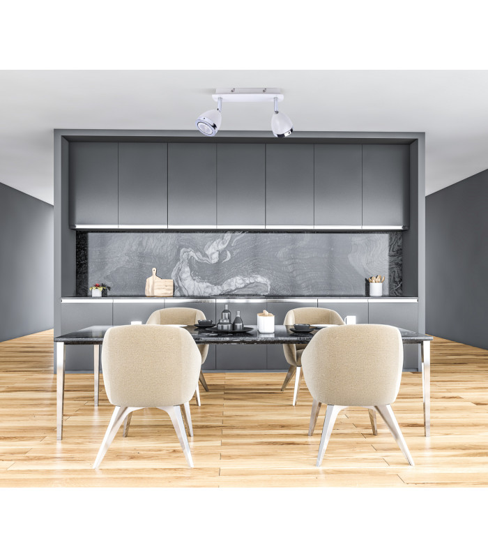 Calasa Modern 2 Light Twin Ceiling Spotlight GU10-3