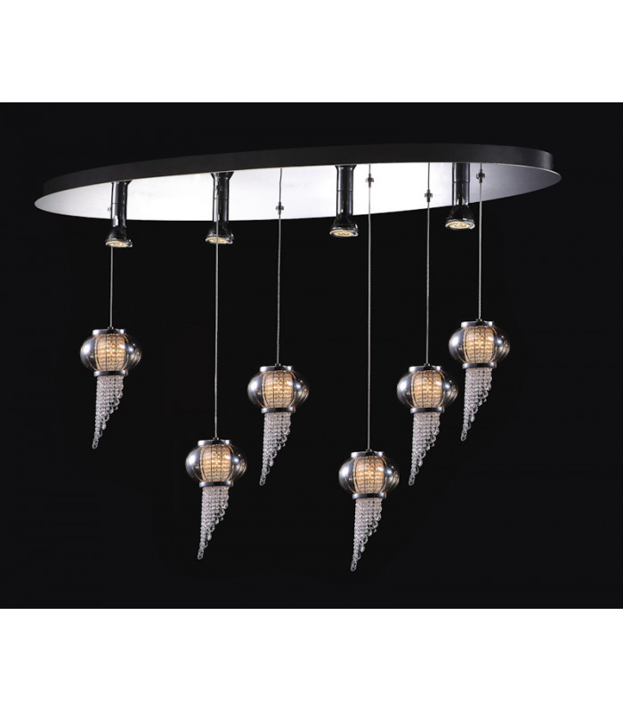 Carlo Classic 10 Light Semi Flush Ceiling Light G4-1