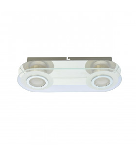 Flavio Modern 2 Light Twin Ceiling Spotlight LED 3000K-1
