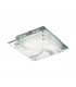 Orlando Classic 1 Light Patterned Glass Flush Ceiling Light LED 3000K-1