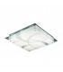 Orlando Classic 1 Light Patterned Glass Flush Ceiling Light LED 3000K-1