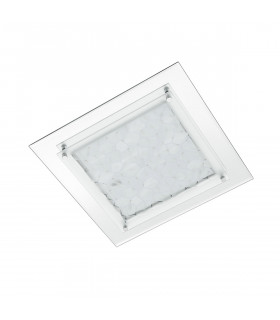 Penate Classic Patterned Glass Flush Ceiling Light LED 4000K-2