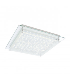 Penate Classic Patterned Glass Flush Ceiling Light LED 4000K-1