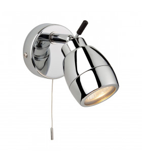 Marine 1 Light Single Switched Bathroom Ceiling Spotlight Chrome IP44
