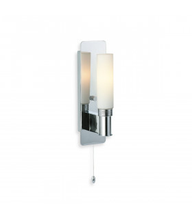 Spa 1 Light Single Bathroom Ceiling Switched Wall Light Chrome