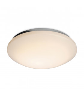 Siena LED Round Flush Bathroom Ceiling Light White Polycarbonate Diffuser IP44