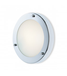 Rondo 1 Light Wall / Flush Ceiling Light Chrome