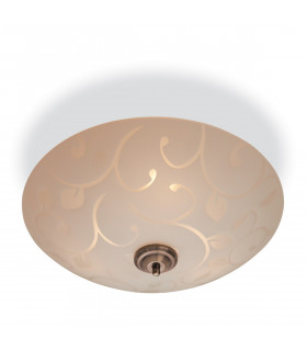 Sadie 3 Light Semi Flush Ceiling Light Opal Glass