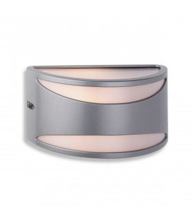 Meridian 1 Light Wall Light - 60W Silver IP65