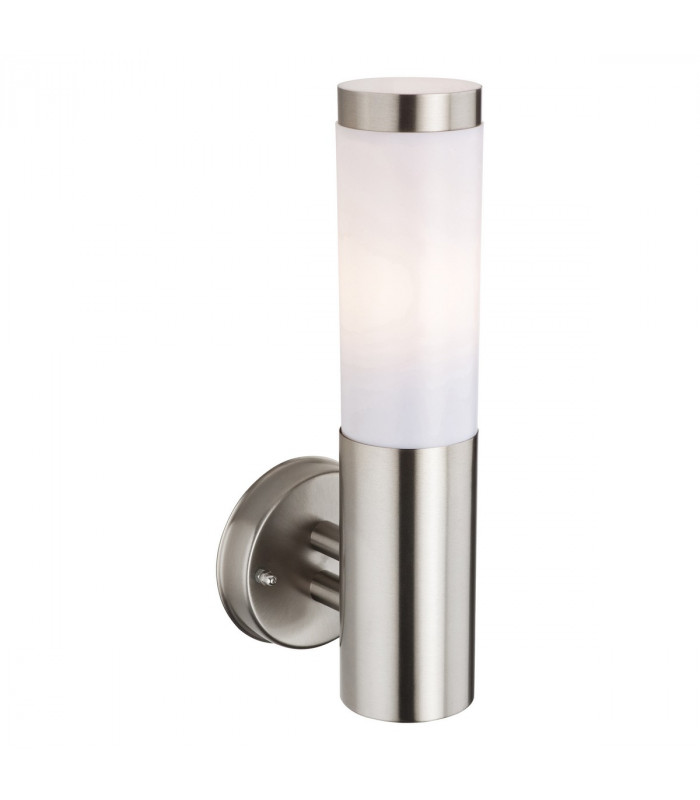 Plaza 1 Light Wall Light Stainless Steel IP44