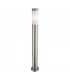 Plaza 1 Light Tall Bollard Post Stainless Steel IP44