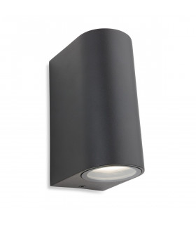 Scenic 2 Light Up Down Wall Light Gun Metal IP44