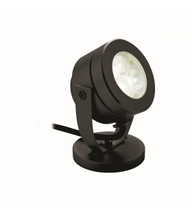 Waterproof LED 3 Light Wall & Spike Spot Black IP68