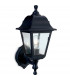 Oslo 1 Light Outdoor Wall Lantern - Uplight/Downlight Black Resin IP44-2