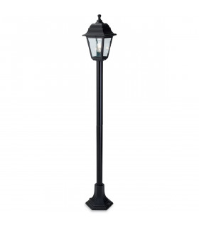 Oslo 1 Light Post Lantern Black Resin IP44
