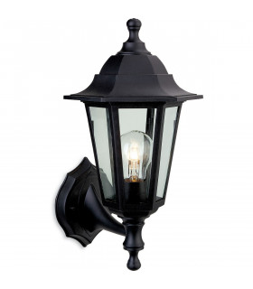 Malmo 1 Light Outdoor Wall Lantern - Uplight/Downlight Black Resin IP44-2