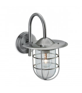 Cage 1 Light Wall Light Stainless Steel IP44