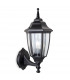 Faro 1 Light Outdoor Wall Lantern - Uplight Black IP44